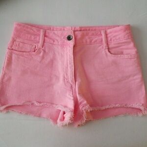 Sandro Jean Shorts in Bright Pink